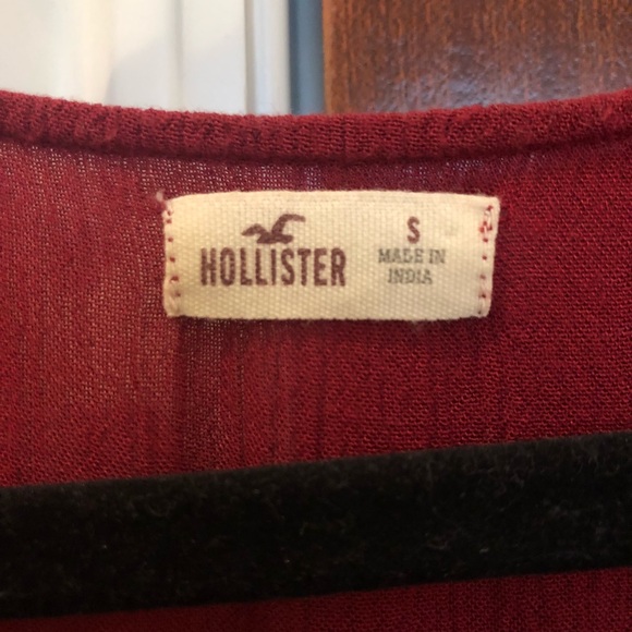 Hollister Lace Panel Peasant Blouse - Picture 3 of 5